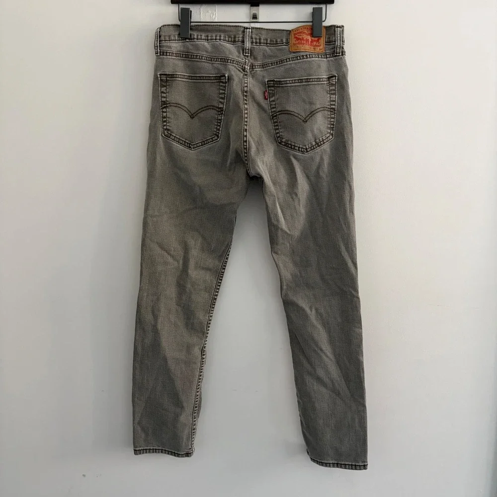 Levis 511 Slim Fit Jeans Mens 36x34 Gray Denim Pants